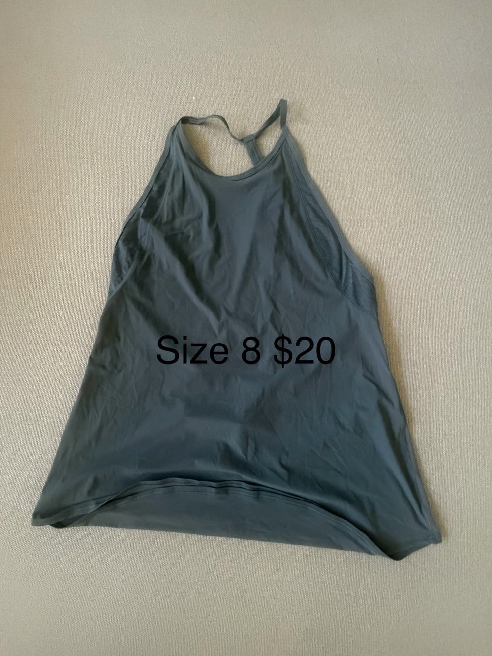 lululemon athletica Charcoal Gray Racerback Tank